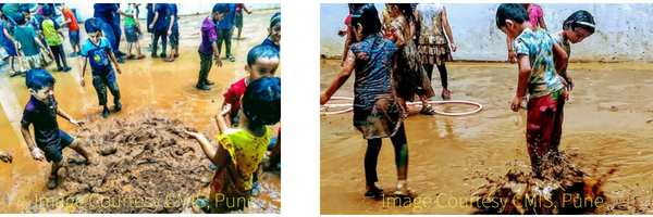 Mud Day Celebration at School Pune India